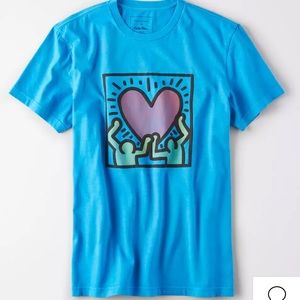 NWT AE x Keith Haring Graphic T-shirt unisex SZ S